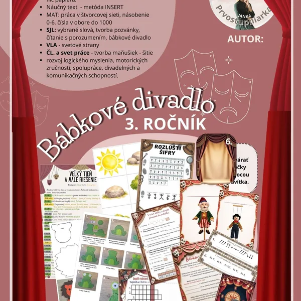 Bábkové divadlo - Marec mesiac knihy