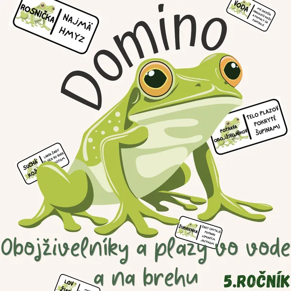Domino - Obojživelníky a plazy vo vode a na brehu