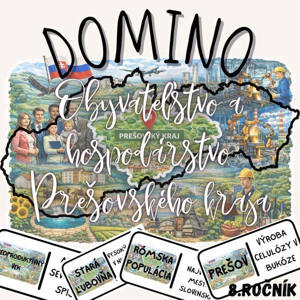 Domino - Obyvateľstvo a hospodárstvo Prešovského kraja