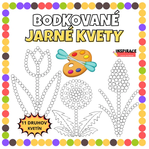 BODKOVANÉ OBRÁZKY – Jarné kvety 🌷🌸🪻