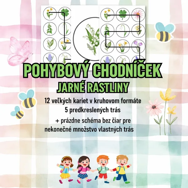 Pohybový chodníček – JARNÉ RASTLINY