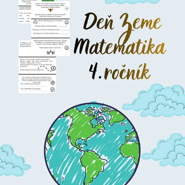 Deň Zeme - matematika 4. ročník