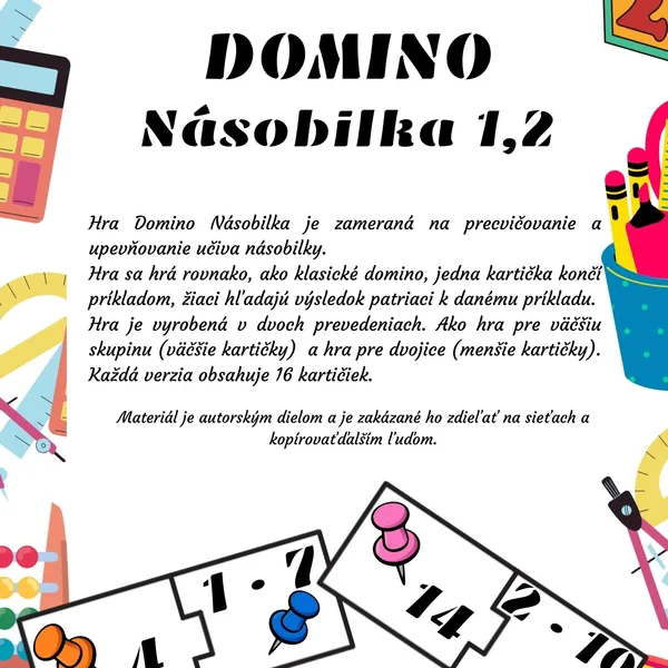 Domino Násobilka 1,2 