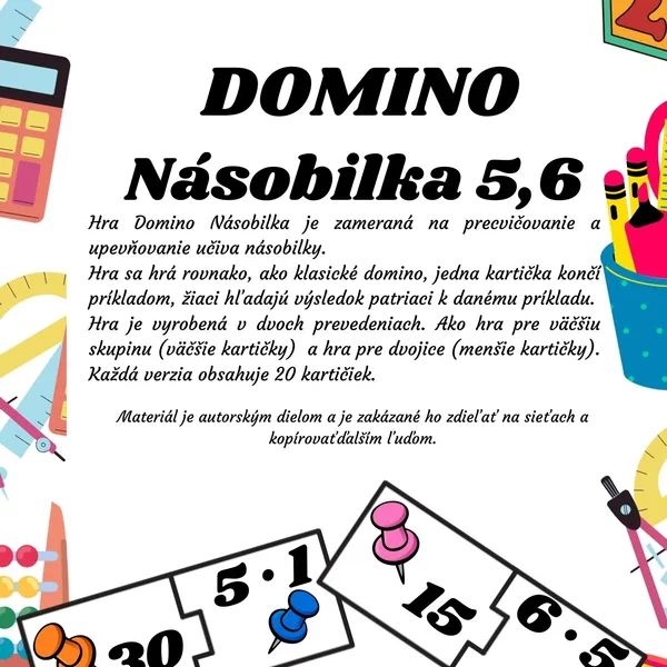 Domino Násobilka 5, 6