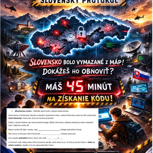 Escape room (únikovka) - opakovanie Slovensko
