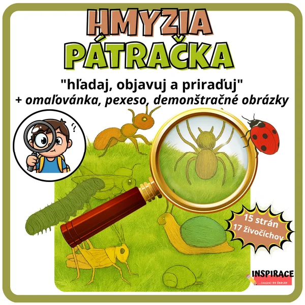 HMYZIA pátračka 🐞– hľadaj, objavuj a priraďuj