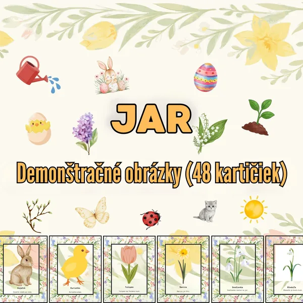 JAR – demonštračné obrázky (48 kartičiek)