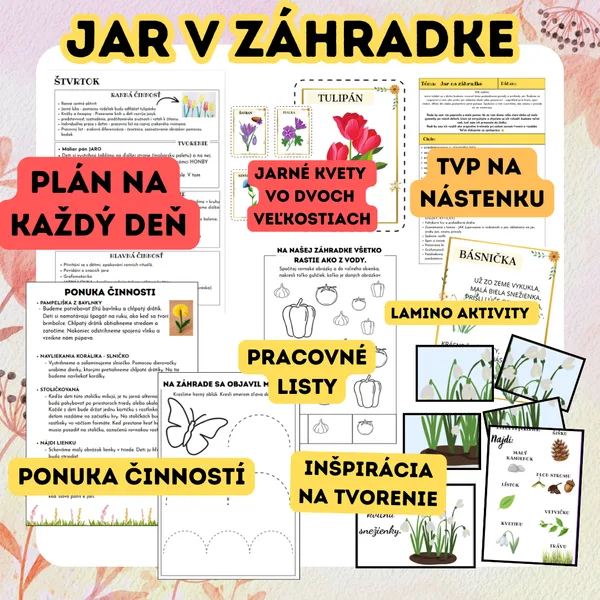 Jar na záhradke - príprava na každý deň