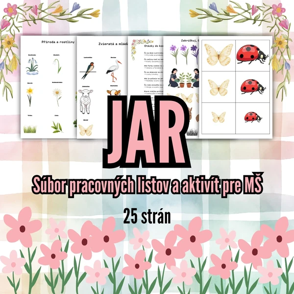 JAR – súbor pracovných listov (25 strán)