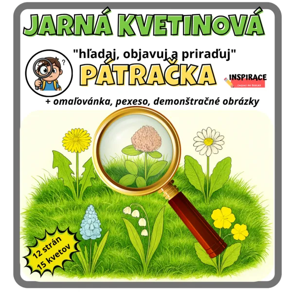 JARNÁ KVETINOVÁ pátračka – hľadaj, objavuj a priraďuj 🌷🌸🪻