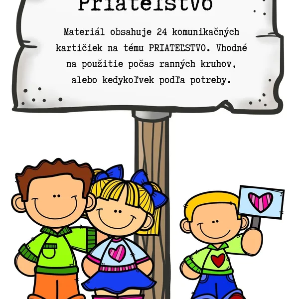 Komunikačné kartičky - Priateľstvo