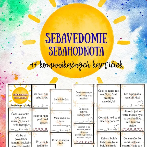 Sebavedomie a sebahodnota - komunikačné kartičky
