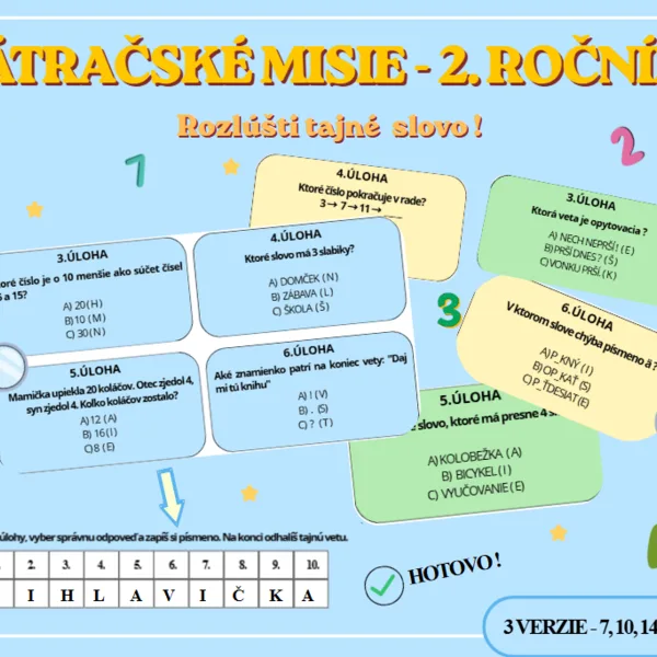 Pátračská misia pre 2. ročník ! 
