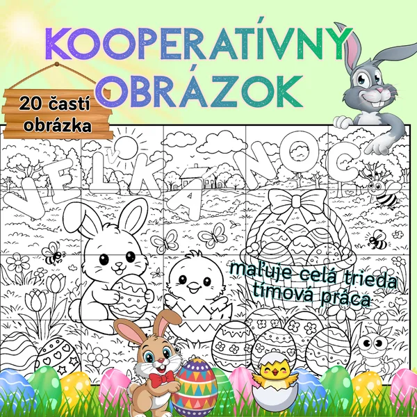 Kooperatívny obrázok - Veľká noc