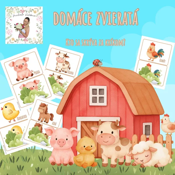 Domáce zvieratá- kto sa skrýva za kríkom 