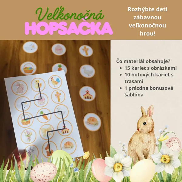 Veľkonočná hopsačka - pohybová hra