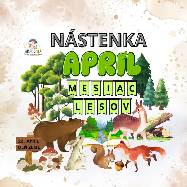 Apríl - mesiac lesov (nástenka)
