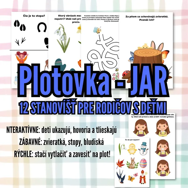 PLOTOVKA – JAR (12 stanovíšť pre rodičov s deťmi)
