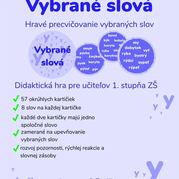 Postrehovka - vybrané slová