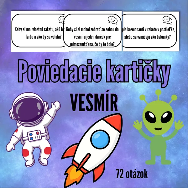 Poviedacie kartičky: Vesmír