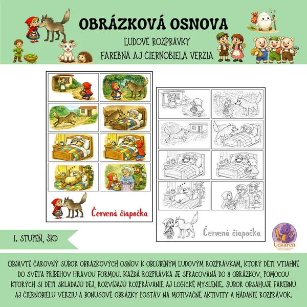 Obrázková osnova - ľudové rozprávky