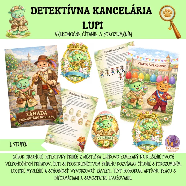 Detektívna kancelária Lupi - Veľkonočné prípady - čítanie s porozumením