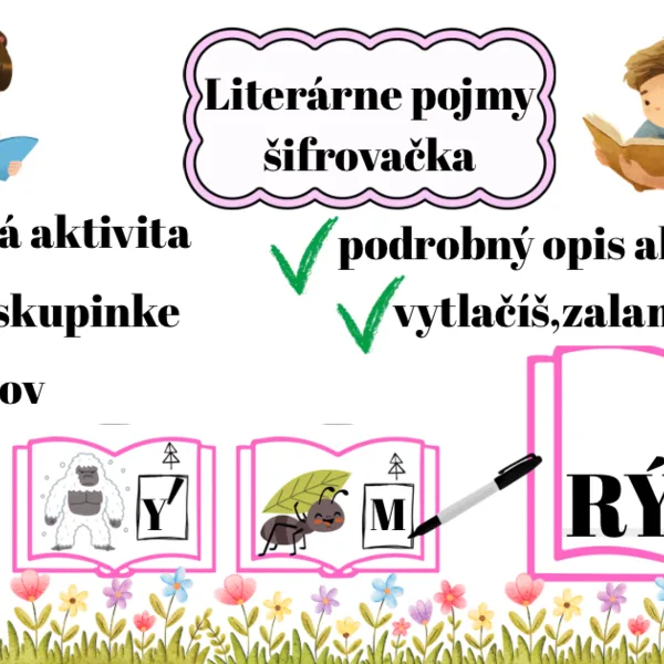Literárne pojmy- šifrovačka