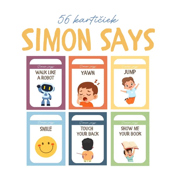 Simon says - 56 kartičiek