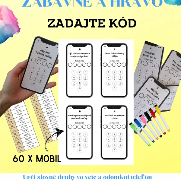 Zadajte kód - odomkni mobil
