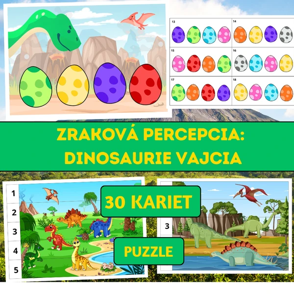 Zraková percepcia: Dinosaurie vajcia