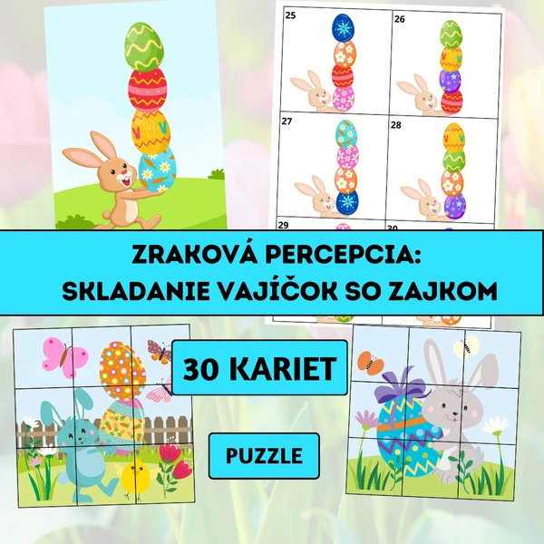 Zraková percepcia: Skladanie vajíčok so zajkom