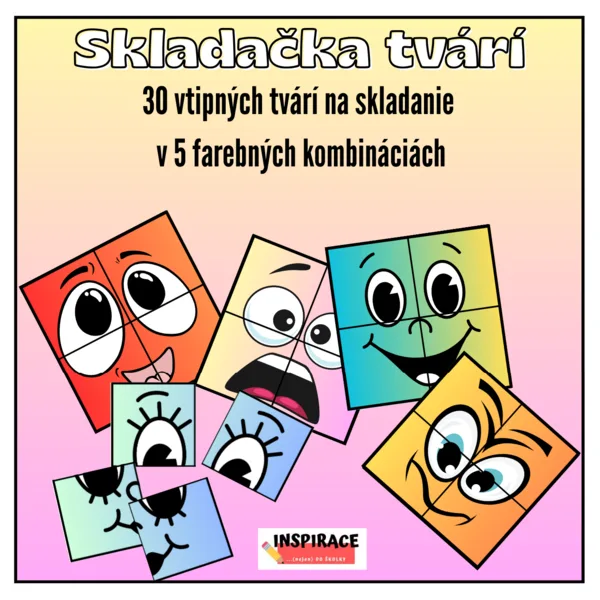 Škerivé tváre - skladačka