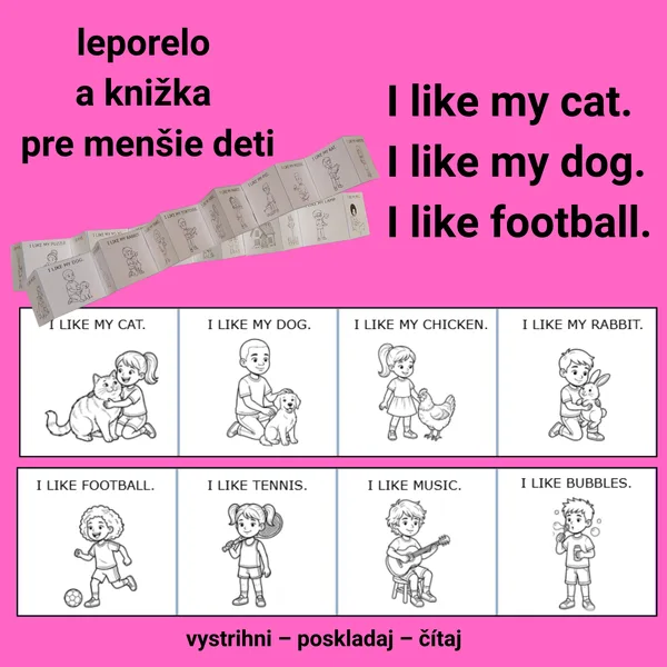 Leporelo a knižka I LIKE