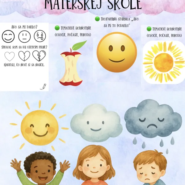 🌟 Moje sebahodnotenie v materskej škole