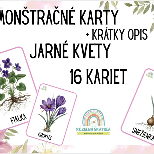 Demonštračné karty - Jarné kvety 