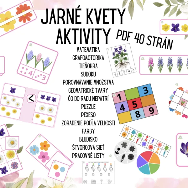 Jarné kvety - aktivity
