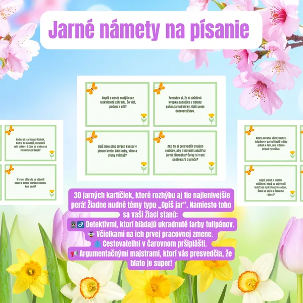 Jarné námety na písanie (príbehové kartičky)