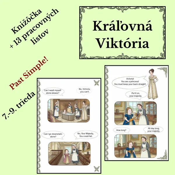 Kráľovná Viktória - Knižôčka + 13 pracovných listov