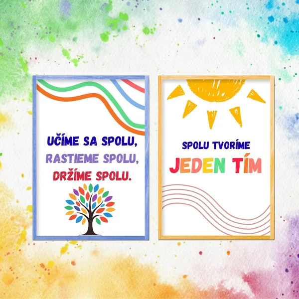 Výzdoba triedy: Bezpečné a podporné prostredie - 2 plagáty