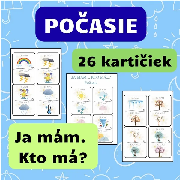 Počasie - JA MÁM..., KTO MÁ...?