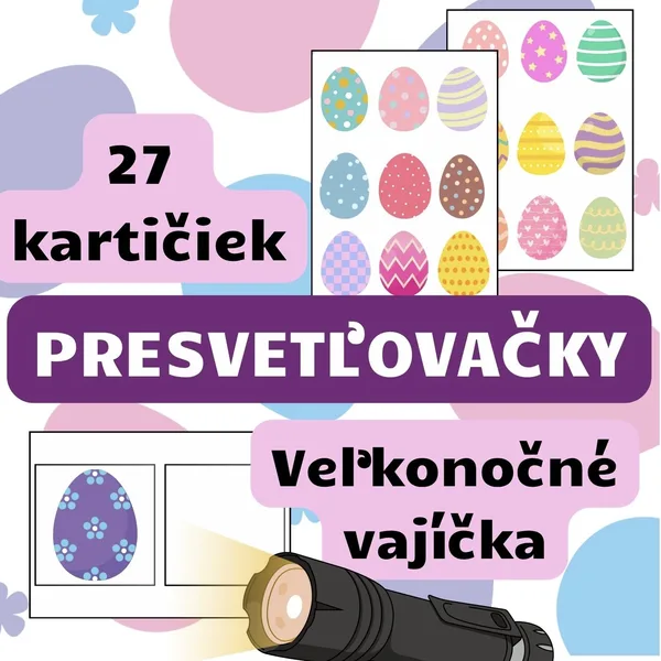 Veľkonočné vajíčka - presvetľovačky