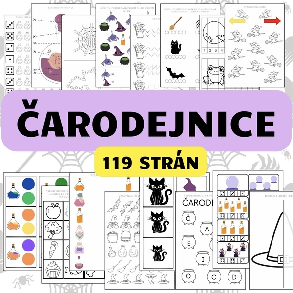 ČARODEJNICE - SUPERBALÍČEK: 119 strán aktivít