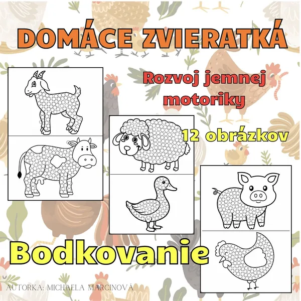 DOMÁCE ZVIERATKÁ - bodkovanie