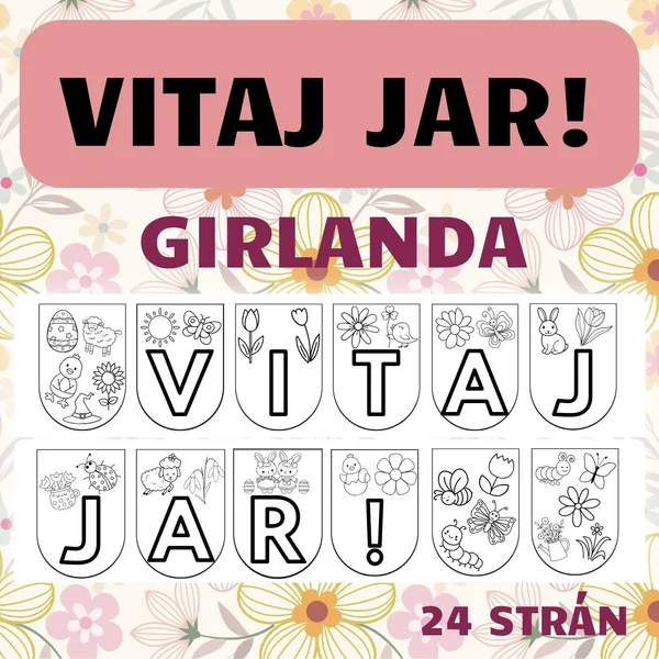 VITAJ JAR! - girlanda
