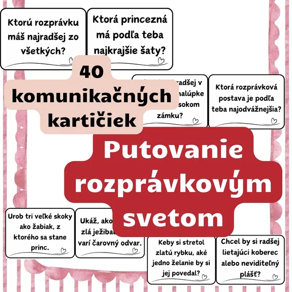 ROZPRÁVKY (40 komunikačných kartičiek) - Ranný kruh