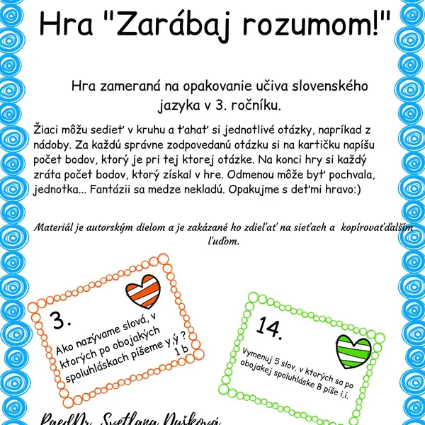 Zarábaj rozumom!