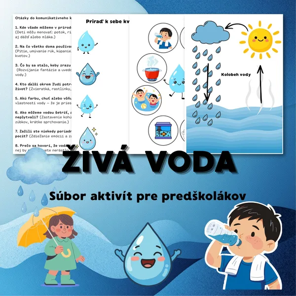 Živá voda – súbor pracovných listov a aktivít pre deti v MŠ