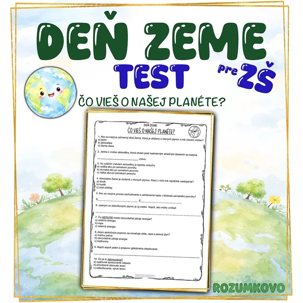 DEŇ ZEME - TEST pre ZŠ 