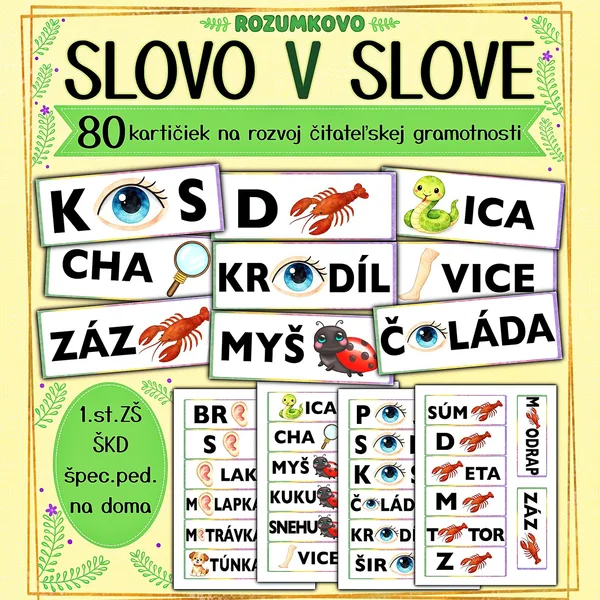 SLOVO V SLOVE - kartičky