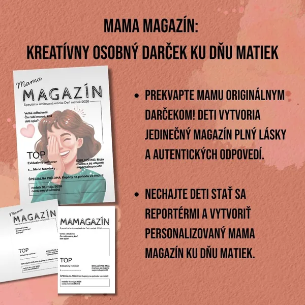 PDF Mama MAGAZÍN – kreatívny darček ku Dňu matiek